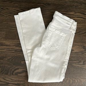 COPY - Mother Denim Jeans Midrise Dazzler Ankle in White Size 25